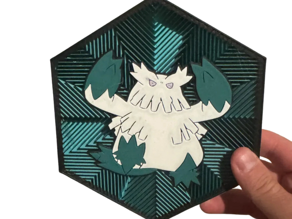 #460 Abomasnow Hex Wall Art