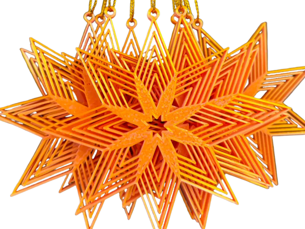 Christmas Star Decoration Hanging Remixed