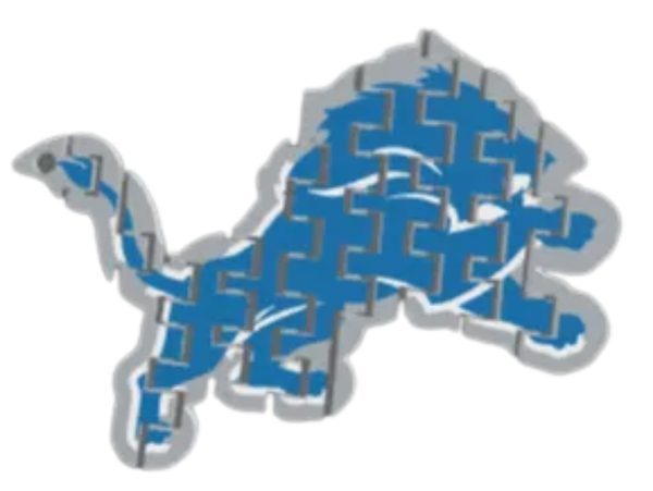 Detroit Lions flexi keychain
