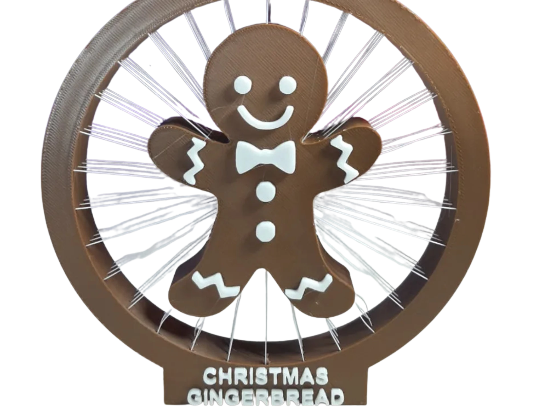 CHRISTMAS GINGERBREAD STRING ART