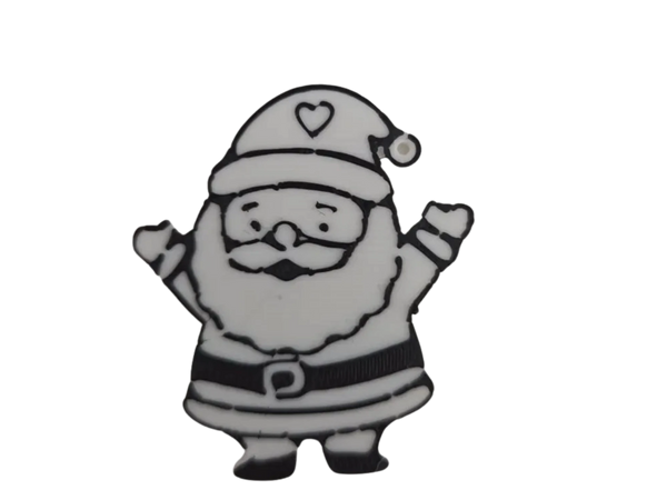 Santa keychain