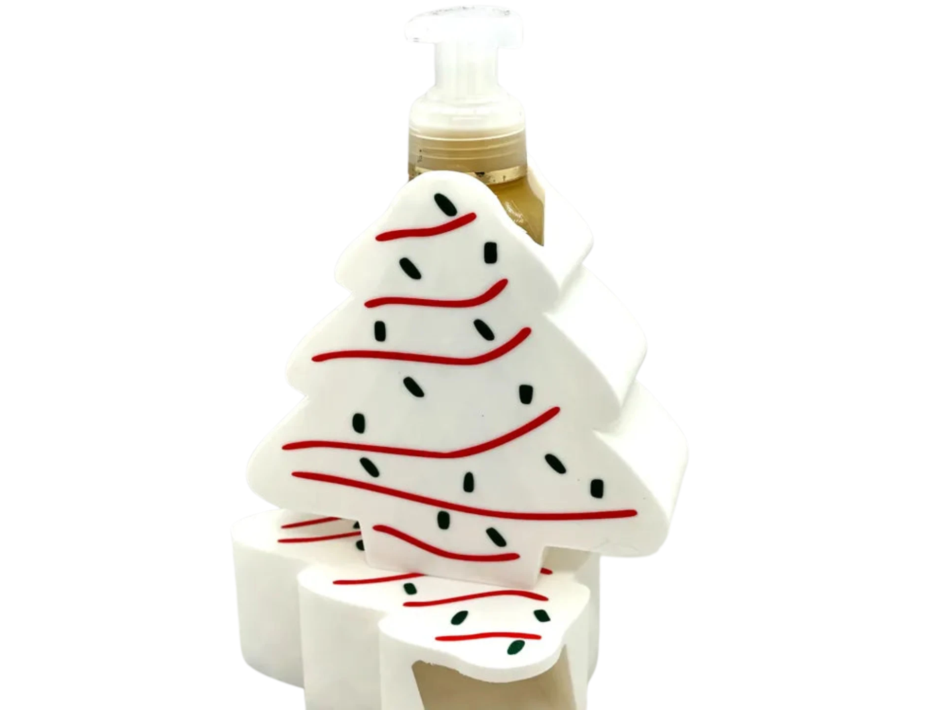 Christmas Tree Snack Cake B&BW Soap Bottle Holder
