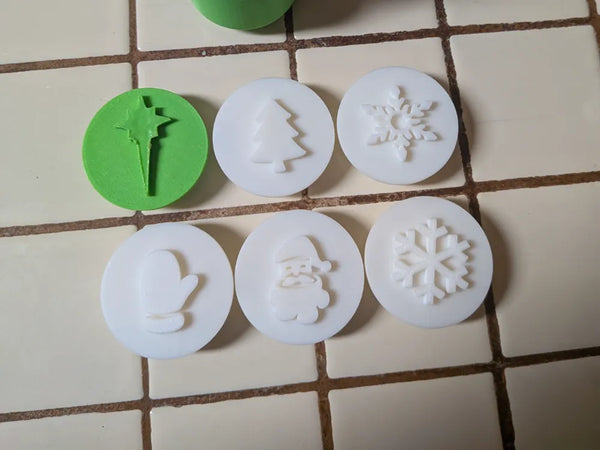 Christmas soap stamps with handle Remixed
