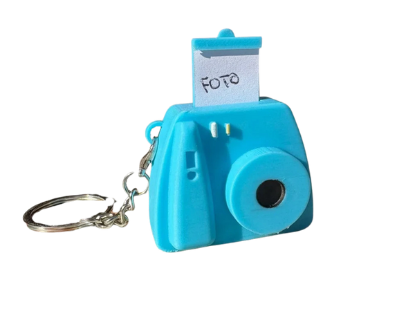 Polaroid photo keychain