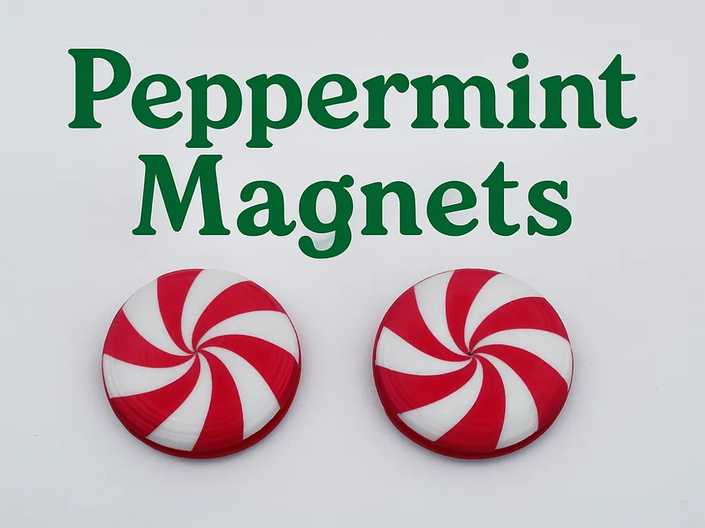 Peppermint Fridge Magnets