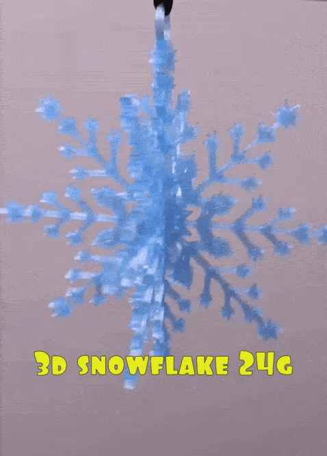 3d hanging snowflake decoration