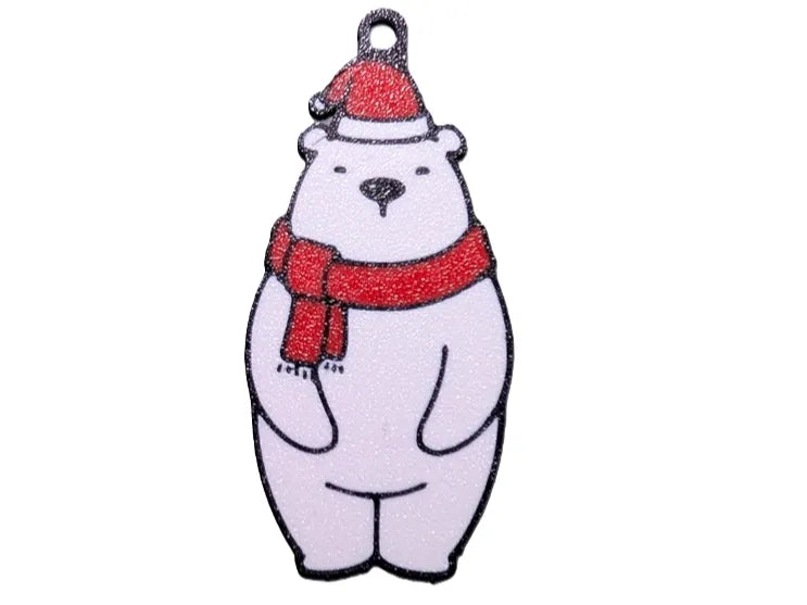 Polar bear keychain / ornament