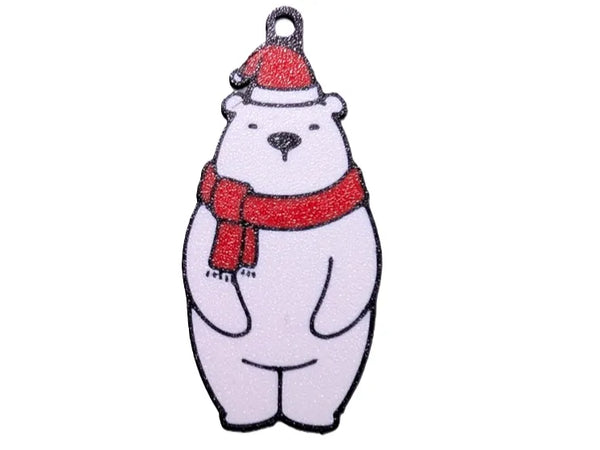Polar bear keychain / ornament