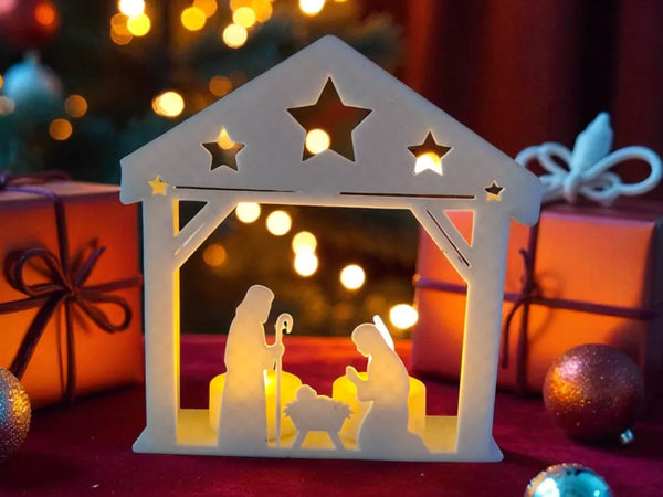 Nativity Scene Tealight Holder