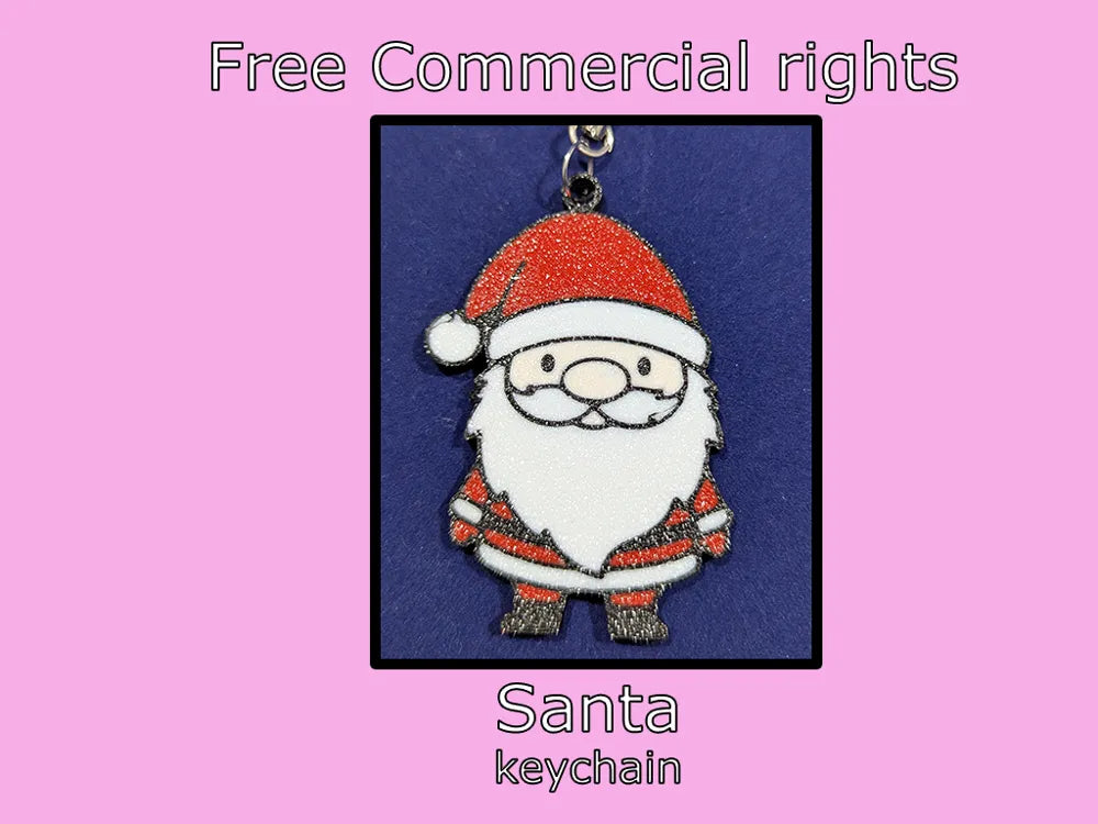Santa keychain -commercial rights
