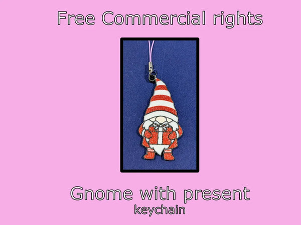 Gnome with present keychain
