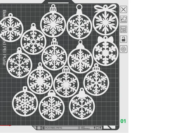 15 types of snowflakes Christmas decorations