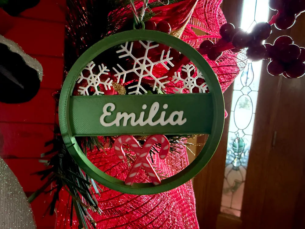 Custom Name Christmas Ornament