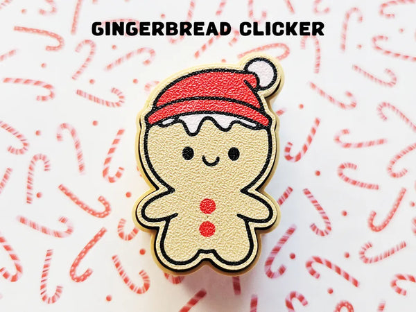 Gingerbread Man Clicker Toy
