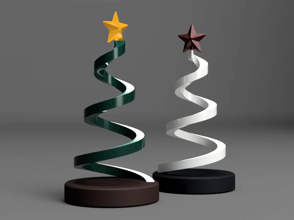 Glowing LED Spiral Christmas Tree – Two Variants