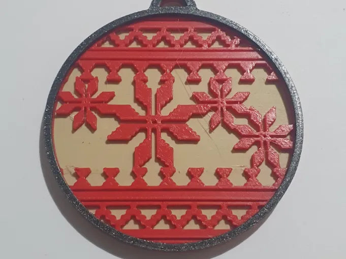 Tricolor Christmas Sphere