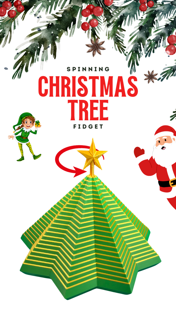 Spinning Fidget Christmas Tree