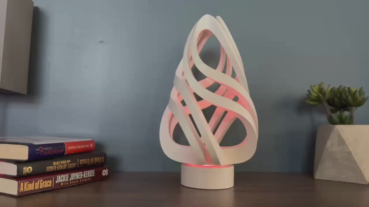 Modern 3D Printed Spinning Lamp